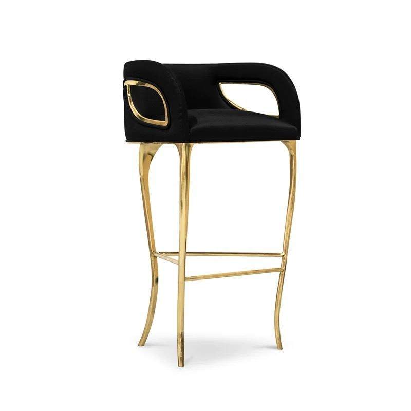 意式轻奢纯铜高脚椅别墅豪宅设计师款高脚凳餐椅酒店家用前台吧椅,鲜花速递/花卉仿真/绿植园艺,割草机/草坪机,淘宝优惠券,粉丝福利购,淘宝优惠卷