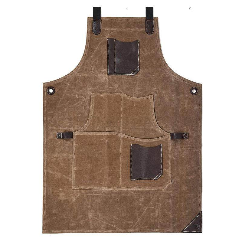 过蜡帆布围裙手作手工匠人木工双肩防水围腰理发背带翻毛皮工作服,家庭/个人清洁工具,围裙套装,淘宝优惠券,粉丝福利购,淘宝优惠卷