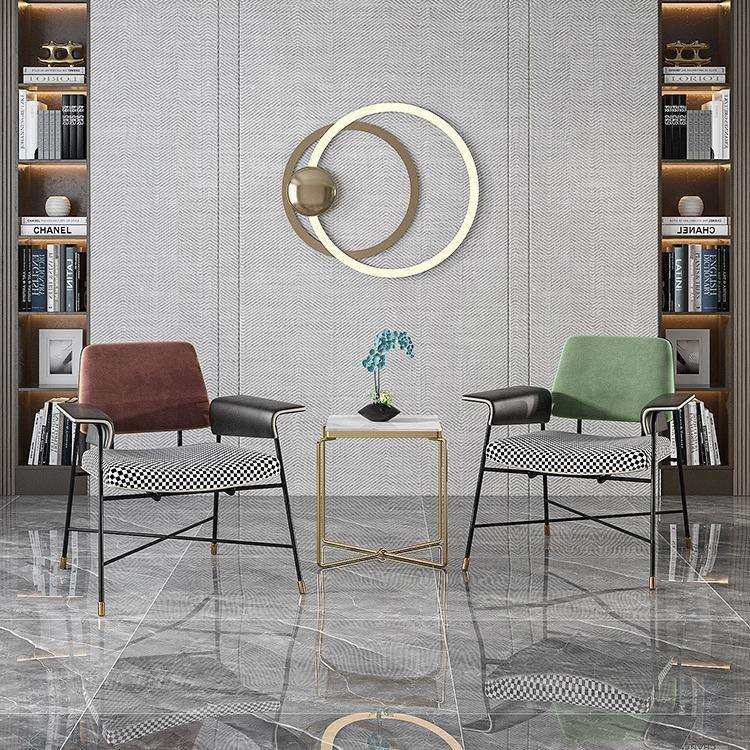 现代简约懒人椅 铁艺创意洽谈椅 轻奢休闲布艺酒店客厅阳台休闲椅,住宅家具,布艺沙发,淘宝优惠券,粉丝福利购,淘宝优惠卷