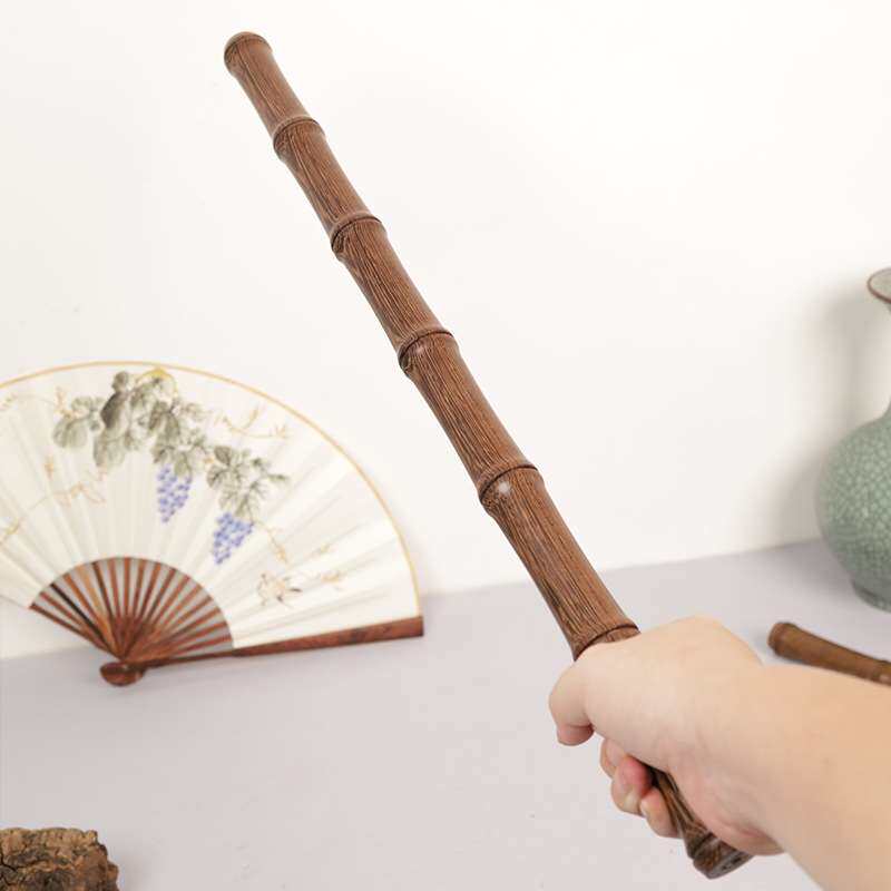 檀木竹节棍太极棍武术棍盘玩解压健身棍木棒圆棍实木无漆强身健体