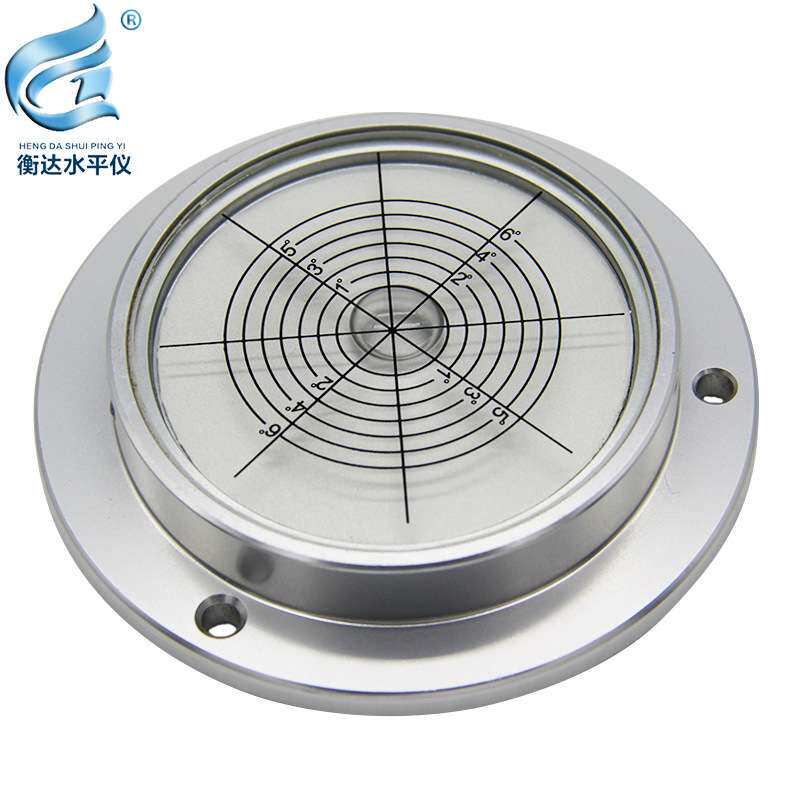 衡达加工圆形水准仪 泵车用吊车水平仪 万向水平泡