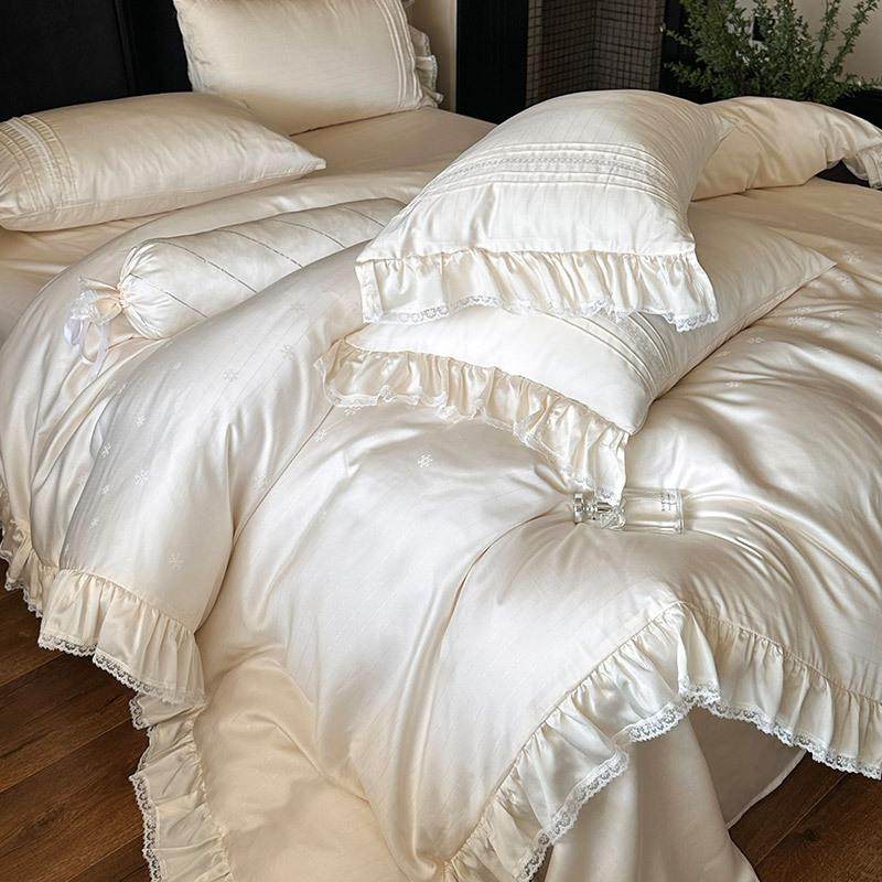 春夏80S双面天丝凉感四件套少女蕾丝提花丝滑被套床上用品夏凉被,鲜花速递/花卉仿真/绿植园艺,割草机/草坪机,淘宝优惠券,粉丝福利购,淘宝优惠卷