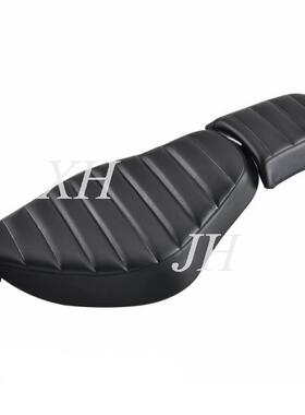 适用哈雷XL883 1200N X48改装双人座垫2004-18年前后坐垫分体皮座