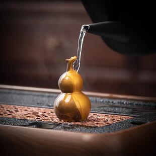 小号葫芦茶宠摆件可养变色茶玩茶桌茶台装饰摆件茶艺茶具配件摆设