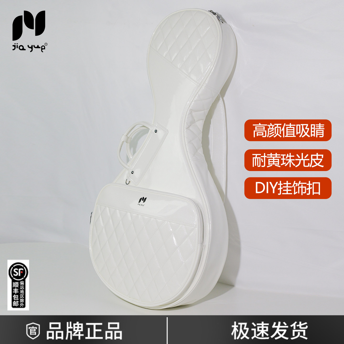 JIAYUE佳乐抗黄漆皮中阮包琴包便携手提双肩防水防震加厚旅行演出