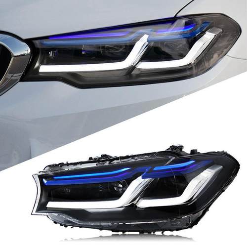 适用于18-20款宝马5系G38大灯总成改装新款G30蓝眉雷霆版LED大灯