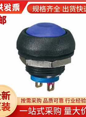 IBR3SADB00 APEM 微型按钮开关, 蓝色圆形, 单刀单掷, IP54
