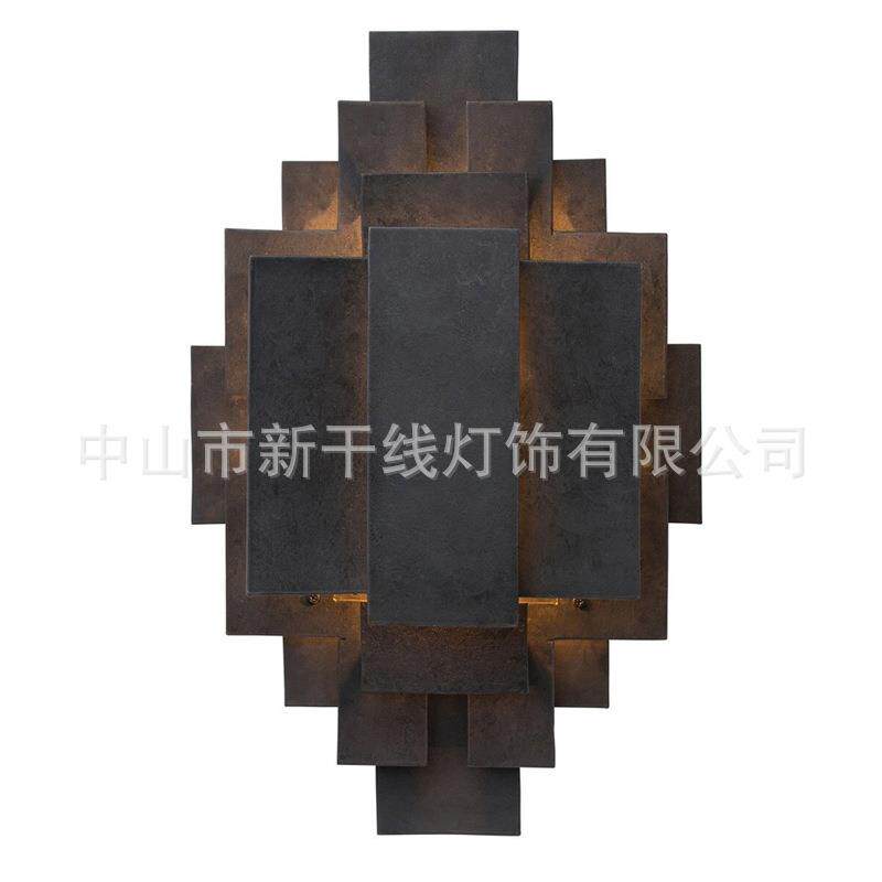 后现代轻奢水晶壁灯客厅背景墙酒店大厅别墅美式简约复古工程璧灯