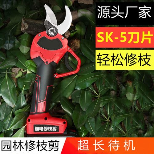 电动修枝剪园林剪刀果树树枝剪锂电剪果树修枝剪刀电动修枝剪省力