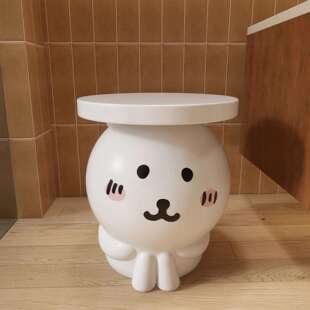 主卧软装简约摆件可爱乌萨奇造型边几床头柜角几置物架新居装饰品