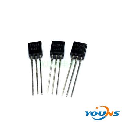 原装长电 S9014 直插三极管 S9014 TO-92 铜脚/铁脚 NPN小功率