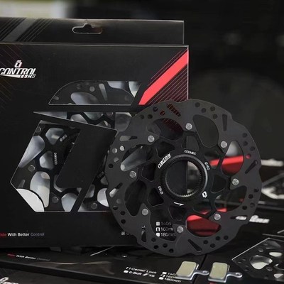 美国CONTROLTECH山地公路自行车碟刹盘片陶瓷镀膜超轻中锁Z160碟