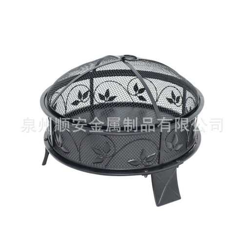 厂家铁艺烤火炉木炭烤炉户外便携烧烤架家用火盆架冬天取暖烤火器