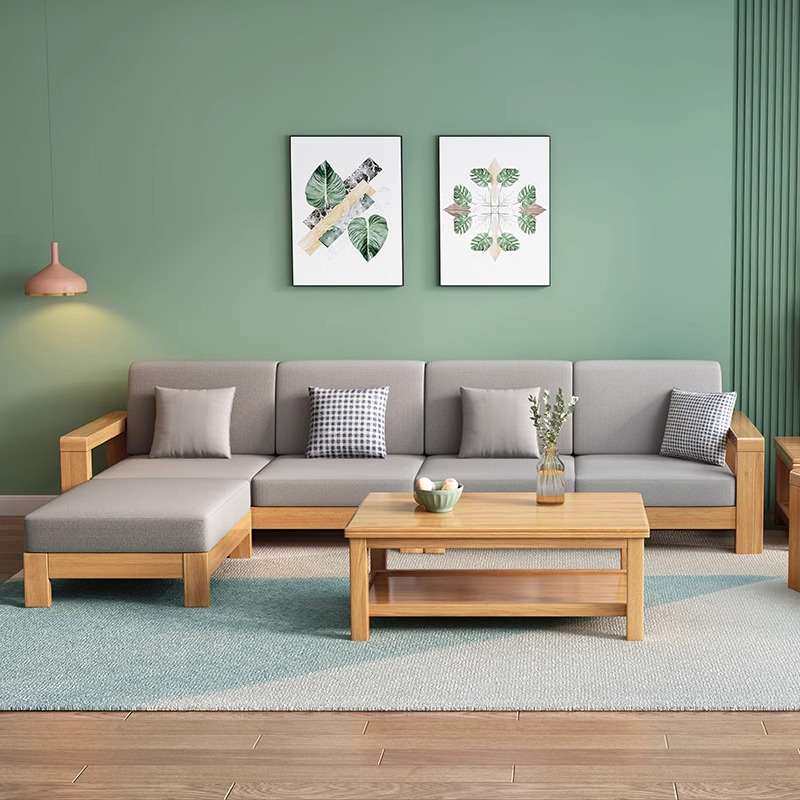 简约现代全实木沙发新中式小户型沙发客厅2025新款组合储物家用