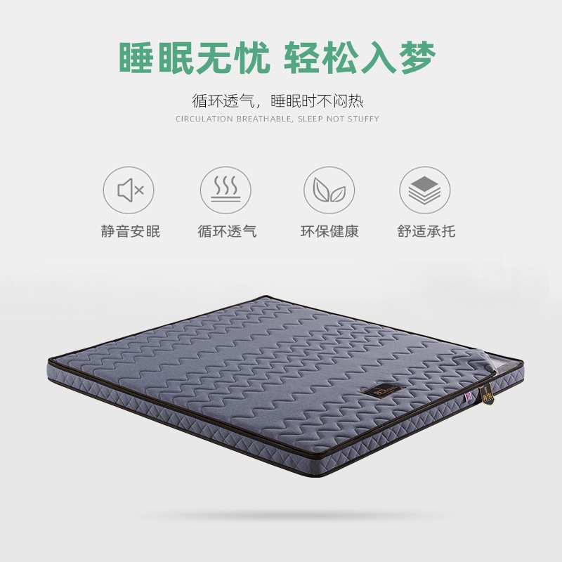 经济型护脊儿童环保偏硬床垫1.2米1.5 1.8天然棕榈3e椰棕垫出租房