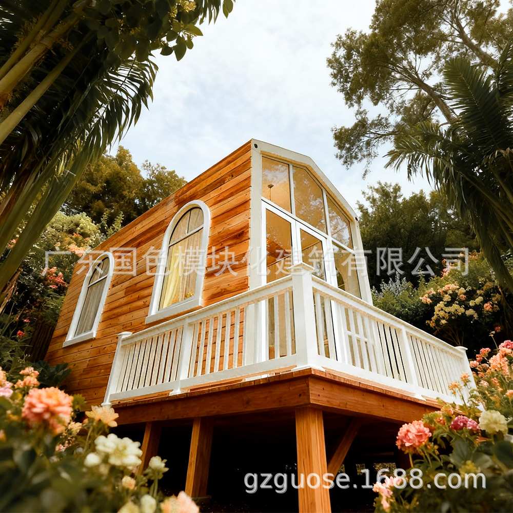 集装箱移动房集装箱模块化房屋轻钢别墅钢结构三角木屋活动板房子