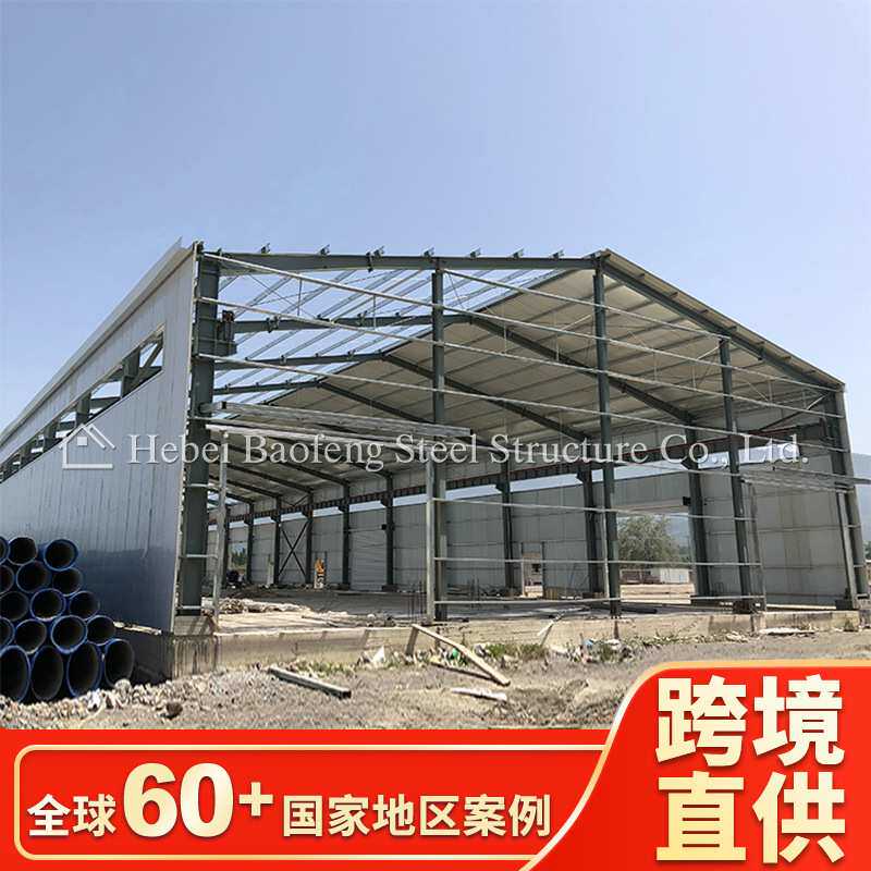 厂家新钢结构厂房出口标准建筑预算造价咨询设计钢结构加工养殖房
