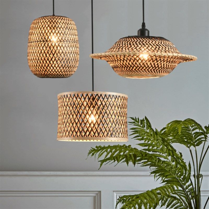 竹艺竹编吊灯灯笼餐厅禅意茶室火锅店灯罩编织仿复古民宿创意中式,家装灯饰光源,酒店/宴会厅/餐饮吊灯,淘宝优惠券,粉丝福利购,淘宝优惠卷