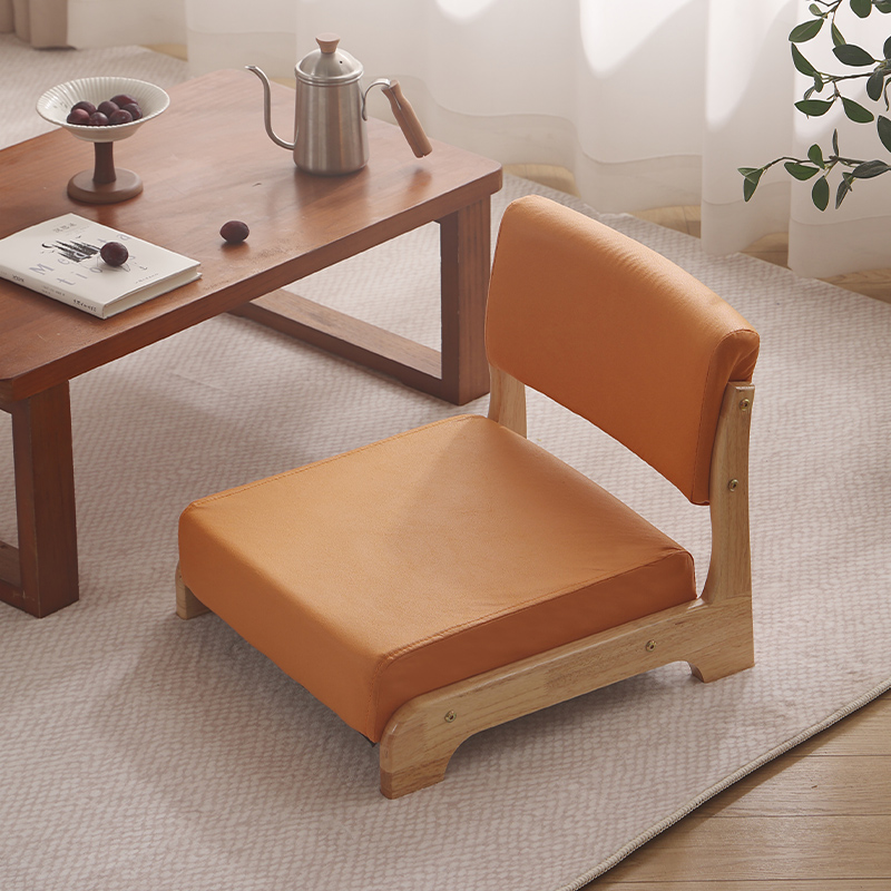 和室椅飘窗日式床上榻榻米椅座椅靠背凳茶几久坐实木无腿床上椅子