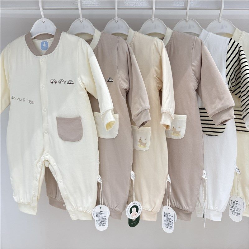 玥儿兔男女宝宝秋冬季薄棉连体衣婴儿夹棉保暖闭裆哈衣连身衣爬服,童装/婴儿装/亲子装,连身衣/爬服/哈衣,淘宝优惠券,粉丝福利购,淘宝优惠卷