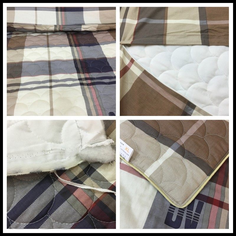 全棉夹棉被套单件纯棉斜纹布两用空调被单人双人加厚被罩绗缝夏被