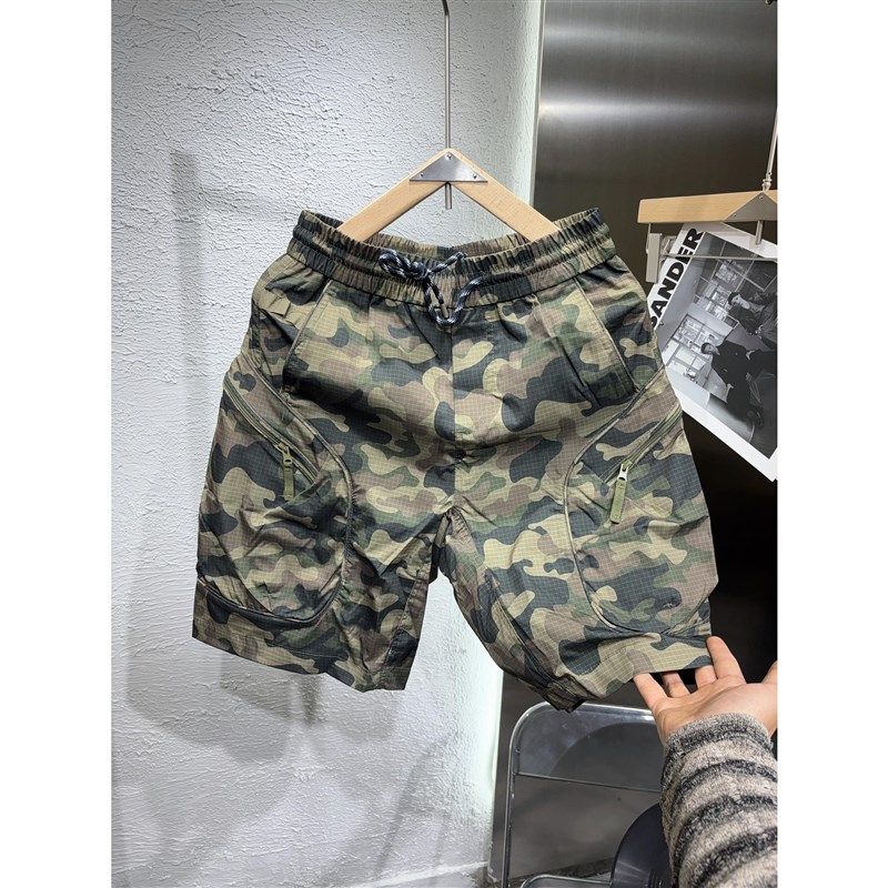 2025新款男士夏季迷彩工装短裤时尚大尺码宽松休闲 百搭速干,男装,短裤,淘宝优惠券,粉丝福利购,淘宝优惠卷
