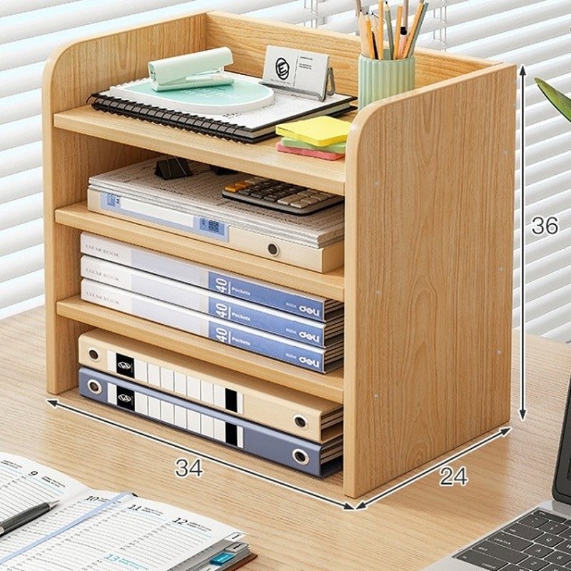 办公室桌面置物架多层A4纸文件架宿舍收纳架档案资料架桌上整理架