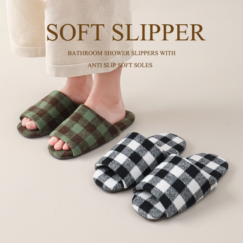 北欧风高级感静音拖鞋女款四季开口情侣家居室内木地板软底可机洗