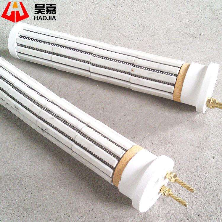 陶瓷免拆式藕节加热器 陶瓷发热芯锅炉发热棒 导热油专用加热管