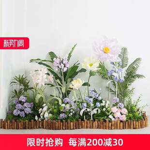 仿真大花朵绿植造景橱窗装饰场景布置花卉室内花园仿生假植物花艺