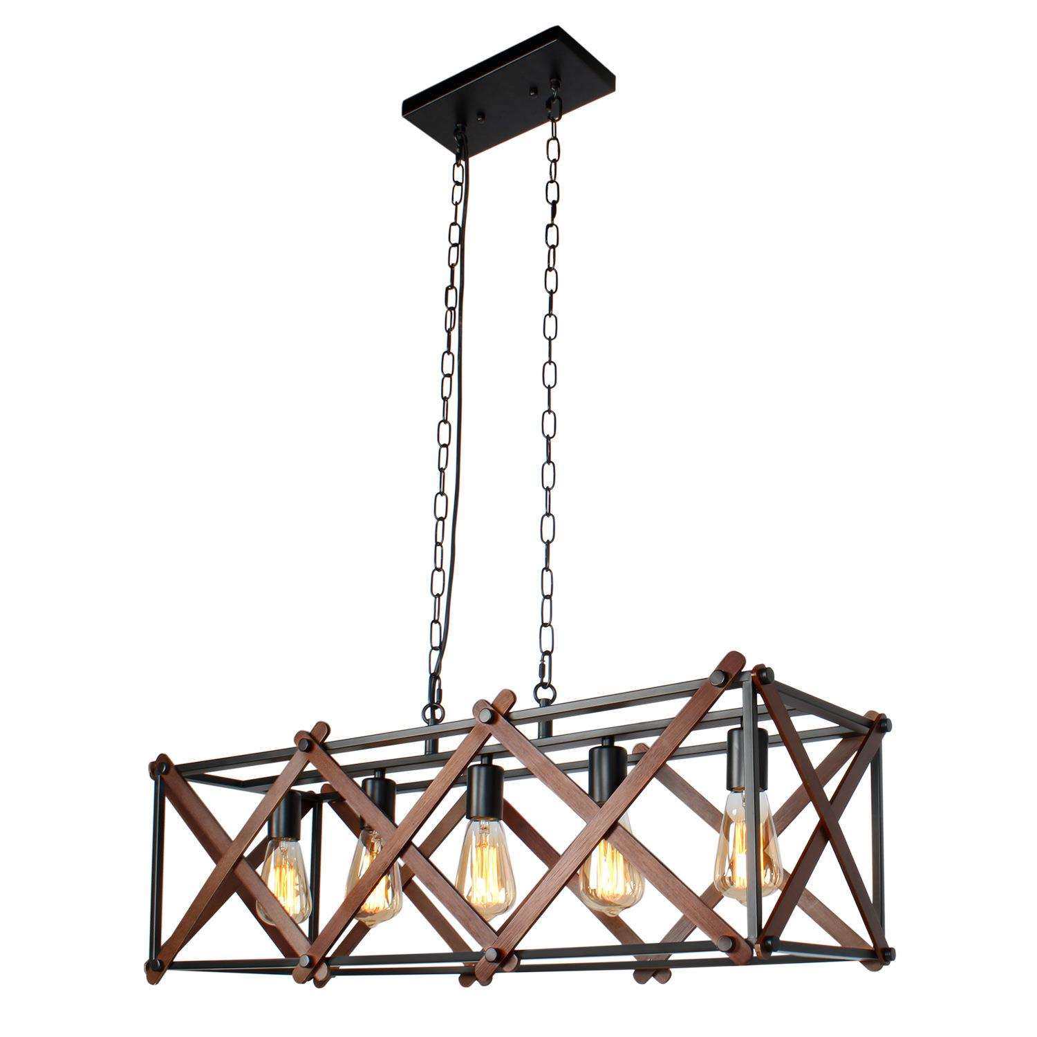 美式铁艺木头工业风吊灯亚马逊loft风复古酒吧餐厅岛灯美欧规灯具,电子元器件市场,其它元器件,淘宝优惠券,粉丝福利购,淘宝优惠卷