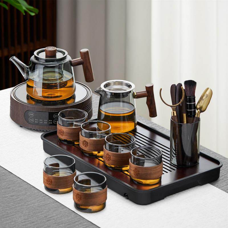 电陶炉煮茶器玻璃茶壶茶具套装家用办公室会客喝茶煮茶壶泡茶整套