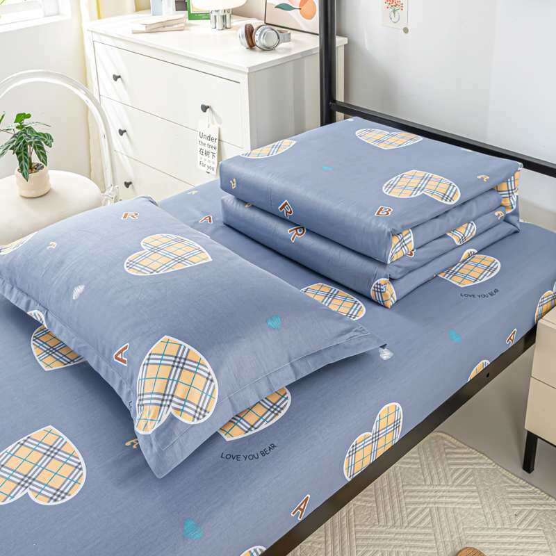 学生宿舍床单被套三件套被子枕头褥子被褥套装枕芯单人寝室六件套