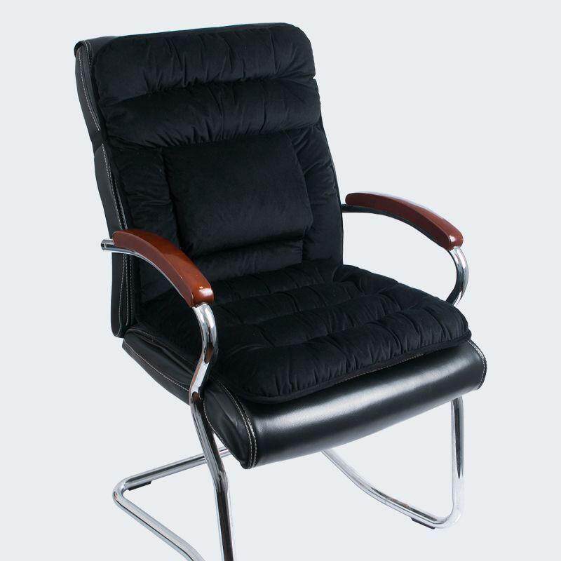 坐垫靠背一体椅子垫冬季办公室久坐凳子靠垫加厚餐椅座垫老板椅垫