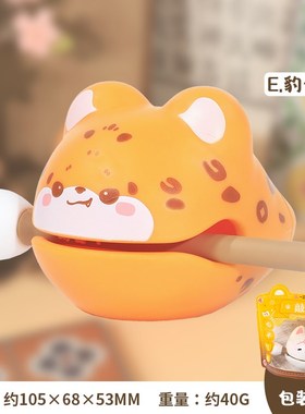 佛系小木鱼桌面摆件治愈情绪稳定神E器治愈办公室工位解压生日礼