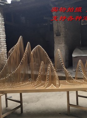 不锈钢金属雕塑定制大型假山摆y件酒店会所铁艺落地户外中式艺术