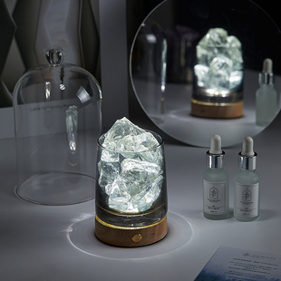 肆季 充电三色水晶拓香石无火香薰精油持久L家用卧室内助眠生日礼