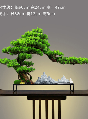 新中式禅意摆件家居软装饰品客y厅C玄关博古架电视柜酒柜盆景工艺