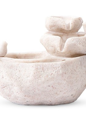 假山流水加湿净化盆景桌面喷泉店铺E居家办公桌转运球流金聚宝水