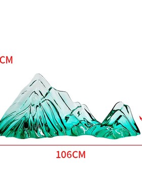 透明假山雕塑酒店大厅别墅庭院树脂摆件售楼部样S板间艺术软装饰