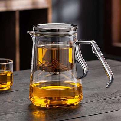 飘逸杯泡茶壶全玻璃内胆泡茶神器家用按压式茶具茶水分离茶杯茶水