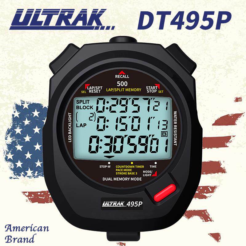 电子秒表DT495P定尔志ULTRAK奥赛克500道3排显示计时器田径训练