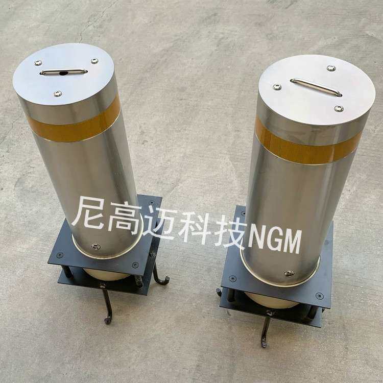 219直径拆卸可移动车挡胶圈紧固型防冲撞地埋手动路桩幼儿园护柱