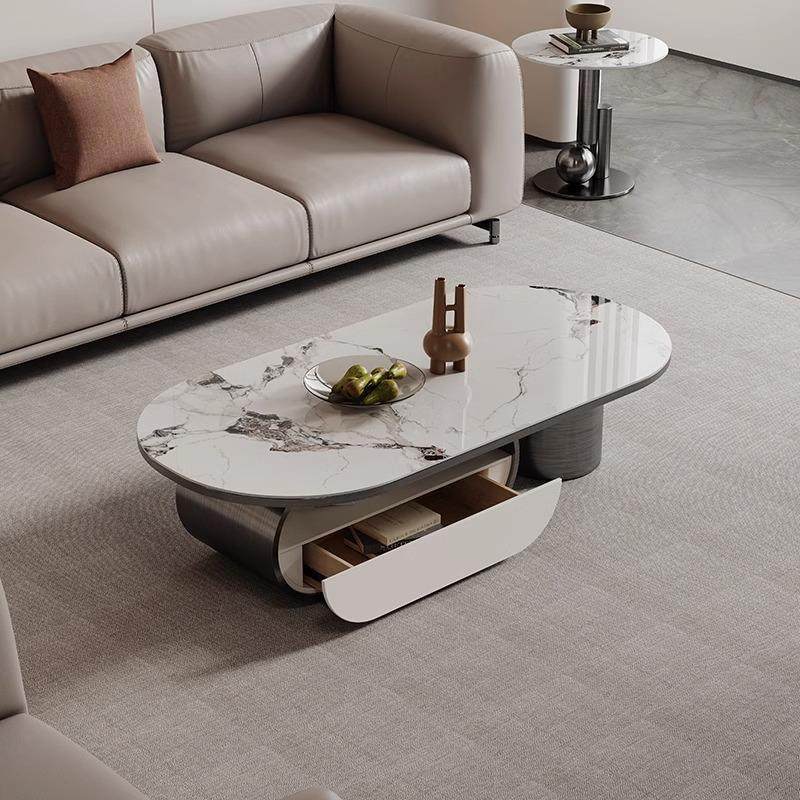 意式轻奢椭圆岩板茶几现代简约带抽屉创意大小户型客厅家用茶几桌,鲜花速递/花卉仿真/绿植园艺,割草机/草坪机,淘宝优惠券,粉丝福利购,淘宝优惠卷