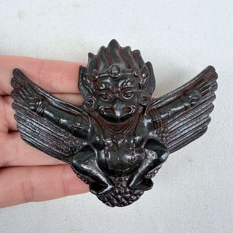 藏式复古铁大鹏鸟摆件文玩收藏金翅鸟工艺品家居装饰品摆件图片
