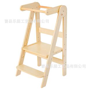 厂家直供儿童木制垫脚凳厨房帮手具有可折叠功能learningtower