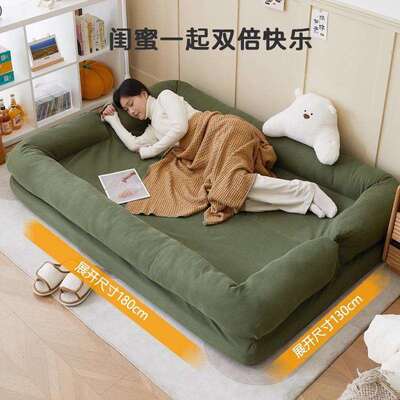 人类狗窝懒人沙发可躺可睡双人榻榻米巨大折叠阳台卧室小沙发客厅