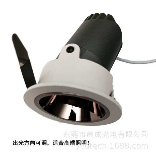 智能调光LED射灯Zigbee,0-10V双色调光开孔75mm射灯深度防眩射灯