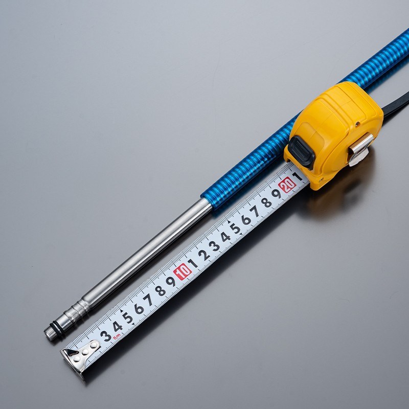 水龙头进水软管厨房洗菜盆冷热上水管不锈钢波纹包塑防爆尖头配件