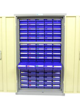 ABS蓝色PS透明塑料零件柜抽屉式元件盒组合式五金工具分类收纳盒